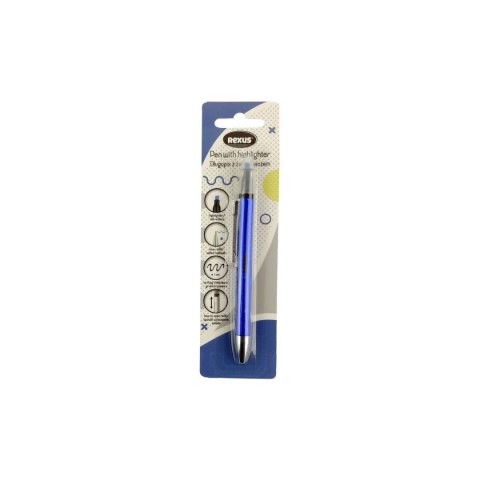 Rexus Długopis Rexus niebieski 1,0mm (5901276102014)