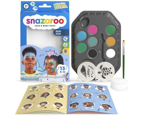 Snazaroo Farby do twarzy Snazaroo zestaw Aqua (1172191) Snazaroo Farby do twarzy Snazaroo zestaw Aqua (1172191)
