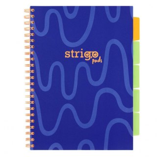Strigo Kołozeszyt (kołobrulion) Strigo PADS NEON GRANATOWY A4 100k. 80g linia (PADS081)