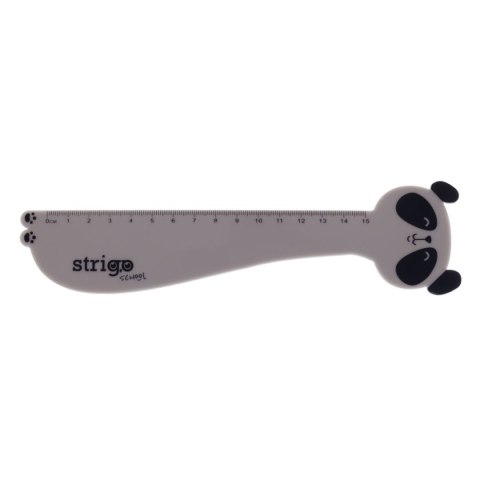 Strigo Linijka plastikowa Strigo 15 cm PANDA 15cm (SSC361) Strigo Linijka plastikowa Strigo 15 cm PANDA 15cm (SSC361)