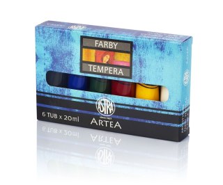 Artea Farba tempera Artea kolor: mix 20ml 6 kolor.