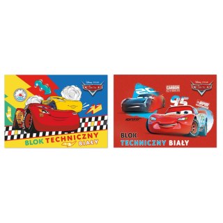 Beniamin Blok techniczny Beniamin Cars A4 biały 170g 20k [mm:] 295x210