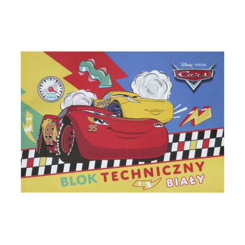 Beniamin Blok techniczny Cars A4 biały 170g 20k [mm:] 295x210 Beniamin