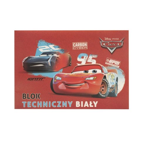 Beniamin Blok techniczny Cars A4 biały 170g 20k [mm:] 295x210 Beniamin