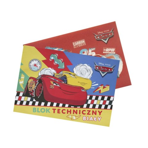 Beniamin Blok techniczny Cars A4 biały 170g 20k [mm:] 295x210 Beniamin