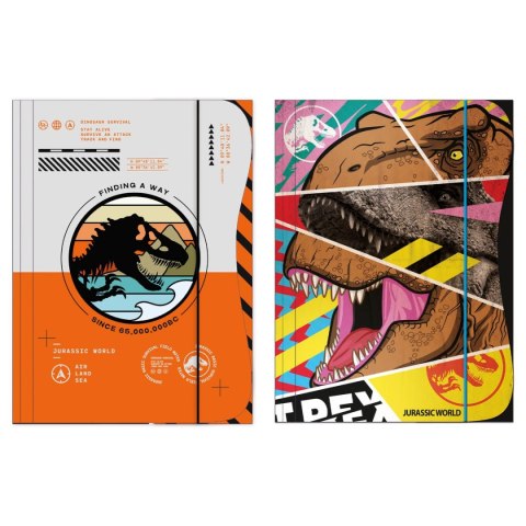 Beniamin Teczka kartonowa na gumkę Jurassic park A4 mix Beniamin (0200)