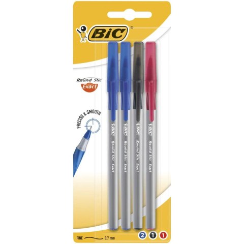 Bic Długopis 4szt wkład mix 0,28mm Bic (932858)