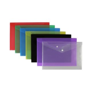 Biurfol Teczka plastikowa na guzik A4 mix Biurfol (TKS-01-00)