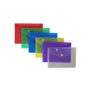 Biurfol Teczka plastikowa na guzik A5 mix Biurfol (TKS-02-00)