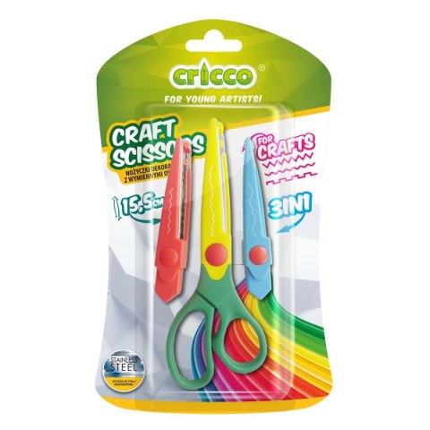 Cricco Nożyczki craft z wymiennymi ostrzami Cricco (CR435)