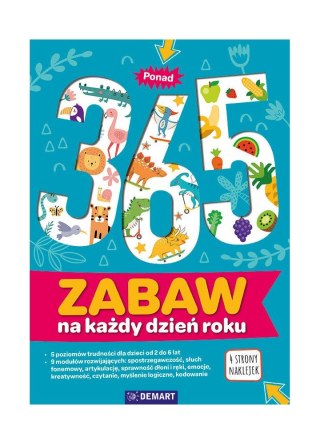 Demart Książeczka edukacyjna Demart Bawię się i uczę. 365 zabaw na każdy dzień w roku dla dzieci 2-6 lat