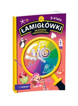 Demart Książeczka edukacyjna Demart Łamigłówki młodszego przedszkolaka. Wiek 3-4 lata