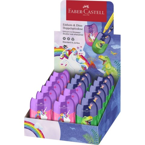 Faber-Castell Temperówka Faber-Castell jednorożec i dinozaury (183551 FC) Faber-Castell Temperówka Faber-Castell jednorożec i dinozaury (183551 FC)