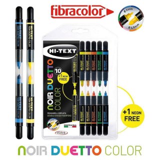 Fibracolor Flamaster duetto 10+1 fluo gratis 11 kol. Fibracolor
