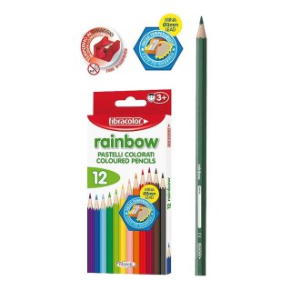 Fibracolor Kredki ołówkowe 12 kol. Fibracolor (8008621000951)