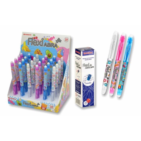 Flexi Zestaw piśmienniczy Flexi FLEXI ABRA FOOD 24 długopisów+ 20 wkładów (TT8534) Flexi Zestaw piśmienniczy Flexi FLEXI ABRA FOOD 24 długopisów+ 20 wkładów (TT8534)