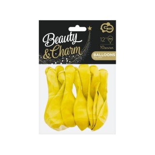Godan Balon gumowy Godan Beauty&Charm, pastelowe 10 szt. żółty 300mm 12cal (CB-1PZO)