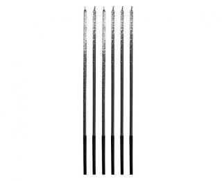 Godan Świeczka urodzinowa Godan Ombre, kolorowy brokat, 3x3x170mm, 6 szt. (7C-SOKB)