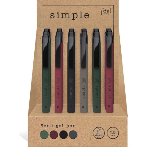 Interdruk Długopis żelowy Interdruk SIMPLE niebieski 1,0mm (5902277313249) Interdruk Długopis żelowy Interdruk SIMPLE niebieski 1,0mm (5902277313249)