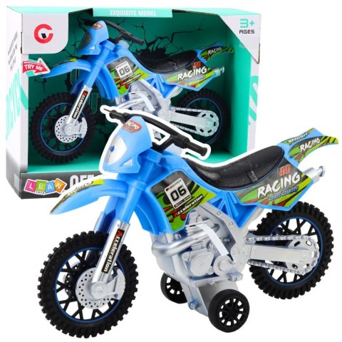 Lean Motocykl Lean Crossowy Off-Road Napęd Światła Dźwięki Niebieski (24214) Lean Motocykl Lean Crossowy Off-Road Napęd Światła Dźwięki Niebieski (24214)