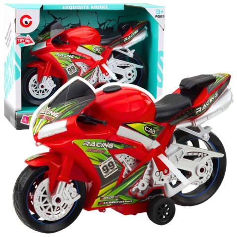 Lean Motocykl Lean Wyścigowy Ścigacz Napęd Światła Dźwięki Czerwony (24211) Lean Motocykl Lean Wyścigowy Ścigacz Napęd Światła Dźwięki Czerwony (24211)