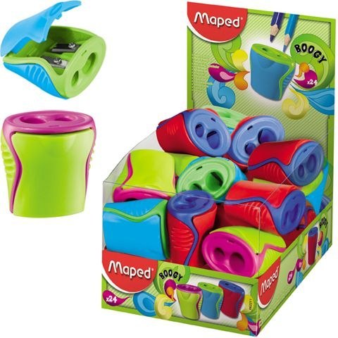 Maped Temperówka Maped BOOGY Z POJEMNIKIEM 2 OTWORY mix (062211) Maped Temperówka Maped BOOGY Z POJEMNIKIEM 2 OTWORY mix (062211)