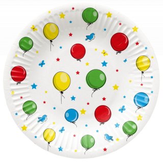 Paw Talerz jednorazowy Paw Balloons tektura śr. 180mm 8 szt (PPD8000100)