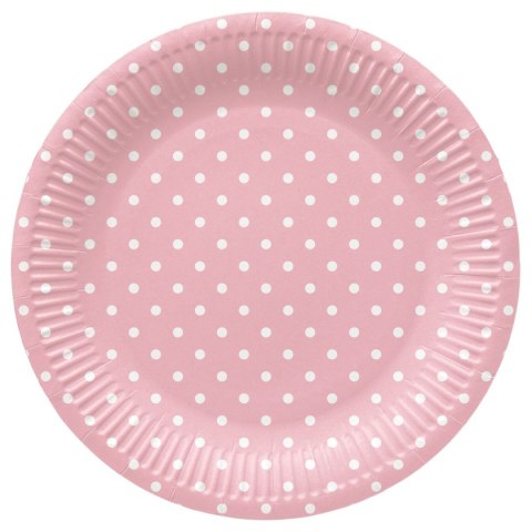 Paw Talerz jednorazowy Paw Dots Light Pink tektura śr. 230mm 8 szt (PPL8002204) Paw Talerz jednorazowy Paw Dots Light Pink tektura śr. 230mm 8 szt (PPL8002204)