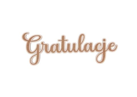 Sadpex Ozdoba drewniana Sadpex GRATULACJE DNG15B (5SZT) Sadpex Ozdoba drewniana Sadpex GRATULACJE DNG15B (5SZT)