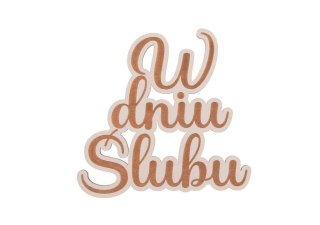 Sadpex Ozdoba drewniana Sadpex W DNIU ŚLUBU 5 SZT (DNs15B)