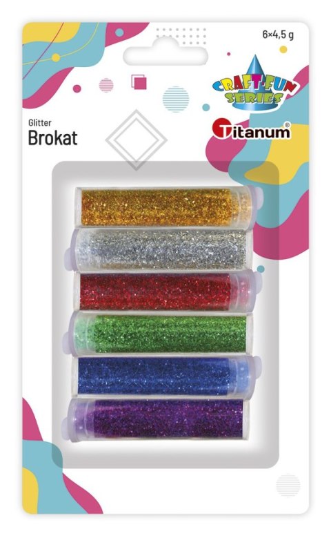 Titanum Brokat Titanum Craft-Fun Series metaliczny 6 kolor. (9903) Titanum Brokat Titanum Craft-Fun Series metaliczny 6 kolor. (9903)