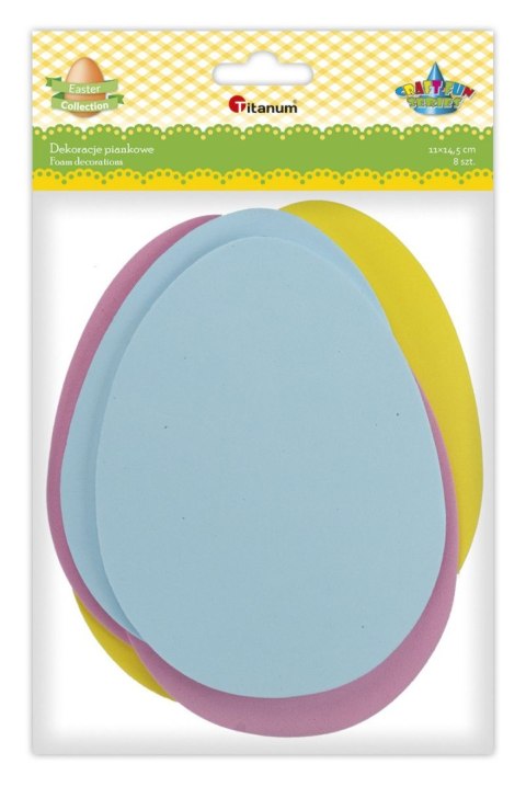 Titanum Ozdoba piankowa Craft-Fun Series Jajko 8 szt. Titanum (E15)