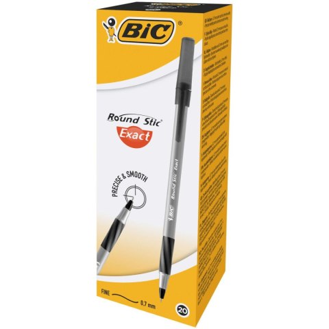 Bic Długopis olejowy Bic Round Stic Exact czarny 0,36mm (918542) Bic Długopis olejowy Bic Round Stic Exact czarny 0,36mm (918542)