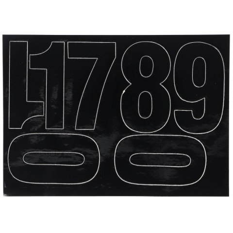 Farro Cyfry samoprzylepne czarne Farro