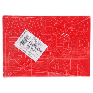 Farro Litery samoprzylepne czerwony Farro