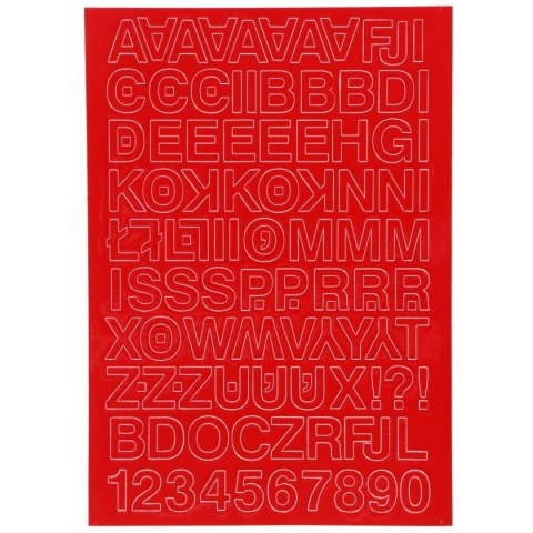 Farro Litery samoprzylepne czerwony Farro