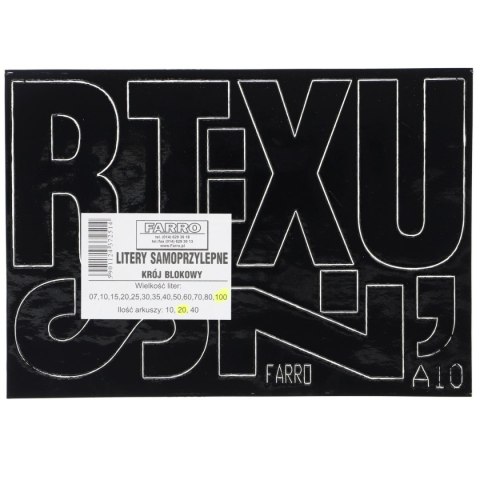 Farro Naklejka (nalepka) literki Farro