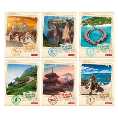 Herlitz Zeszyt Herlitz Around The World A4 60k. linia (9566290) Herlitz Zeszyt Herlitz Around The World A4 60k. linia (9566290)