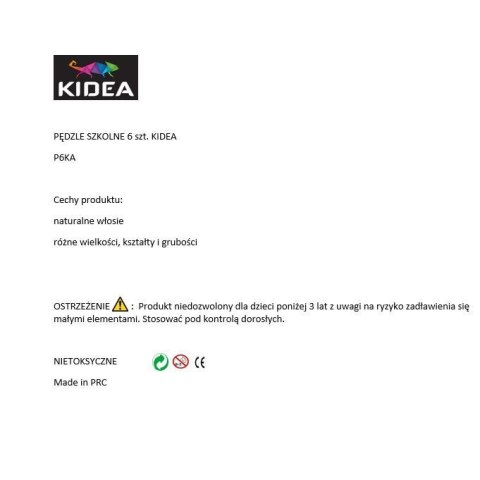 Kidea Pędzel Kidea Kidea nr mix (P6KA)