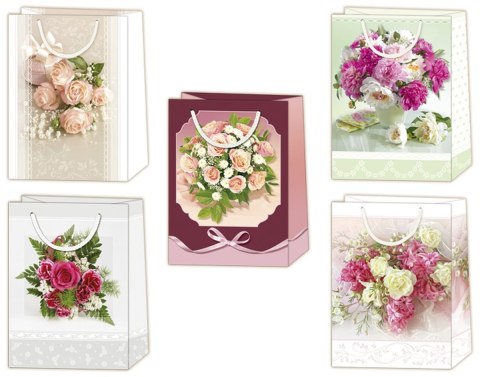 Merigraf Torba prezentowa torebka kwiaty Merigraf (T5)