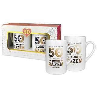 Pan Dragon Kubek wielokrotnego użytku Set Gold 2-50 Rocznica Pan Dragon (5901854983455)