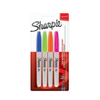 Paper Mate Marker permanentny Paper Mate 4szt mix okrągła końcówka