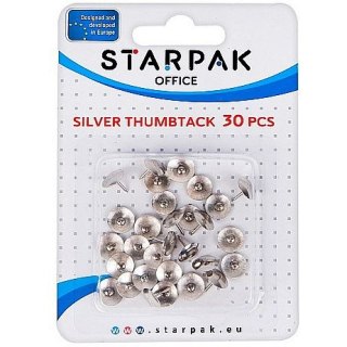 Starpak Pinezki Starpak Office kolor: srebrna 30 szt (149876)