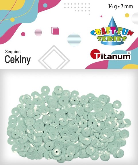 Titanum Cekiny Titanum Craft-Fun Series okrągłe 7mm seledyn 14g Titanum Cekiny Titanum Craft-Fun Series okrągłe 7mm seledyn 14g