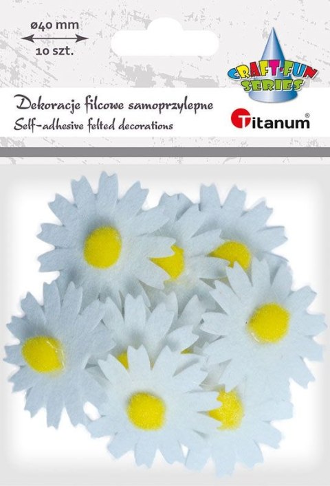 Titanum Ozdoba filcowa Titanum Craft-Fun Series kwiaty samoprzylepne (7534E) Titanum Ozdoba filcowa Titanum Craft-Fun Series kwiaty samoprzylepne (7534E)