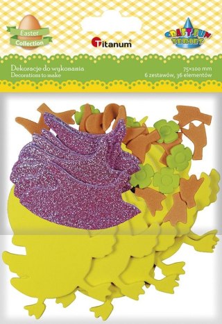 Titanum Ozdoba piankowa Craft-Fun Series Kaczuszki 6 szt Titanum (DIY-S27)