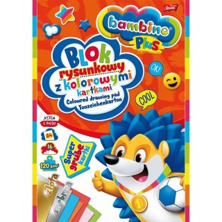 Unipap Blok rysunkowy Bambino A4 kolorowy 100g 16k [mm:] 210x297 Unipap