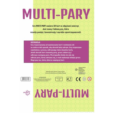 Abino Gra edukacyjna Abino multi-party zwierzęta Abino Gra edukacyjna Abino multi-party zwierzęta