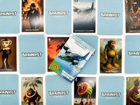 Alexander Karty Piotruś Brainrot Bombardiro Crocodillo Alexander 25 sztuk