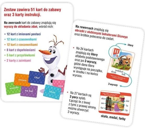 Ameet Książeczka edukacyjna Ameet Disney Uczy. Tworzę zdania i czytam. Karty (UEK 9301)